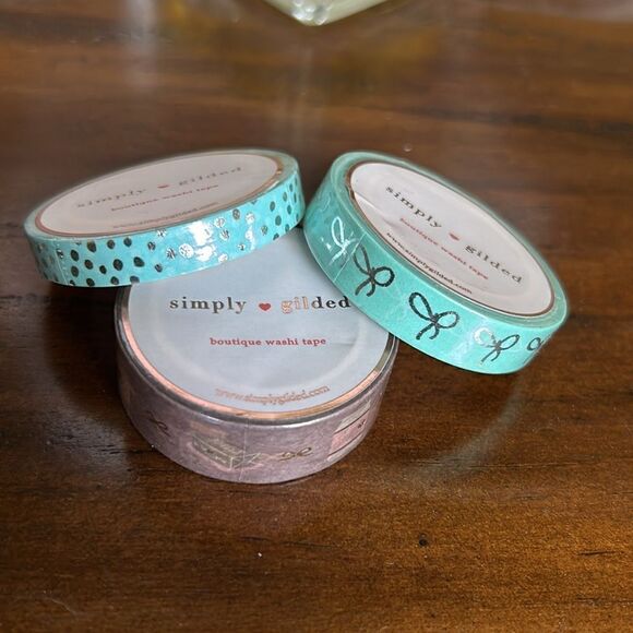 Simply Gilded Sticky notes notepad and Washi bundle - Picture 6 of 9